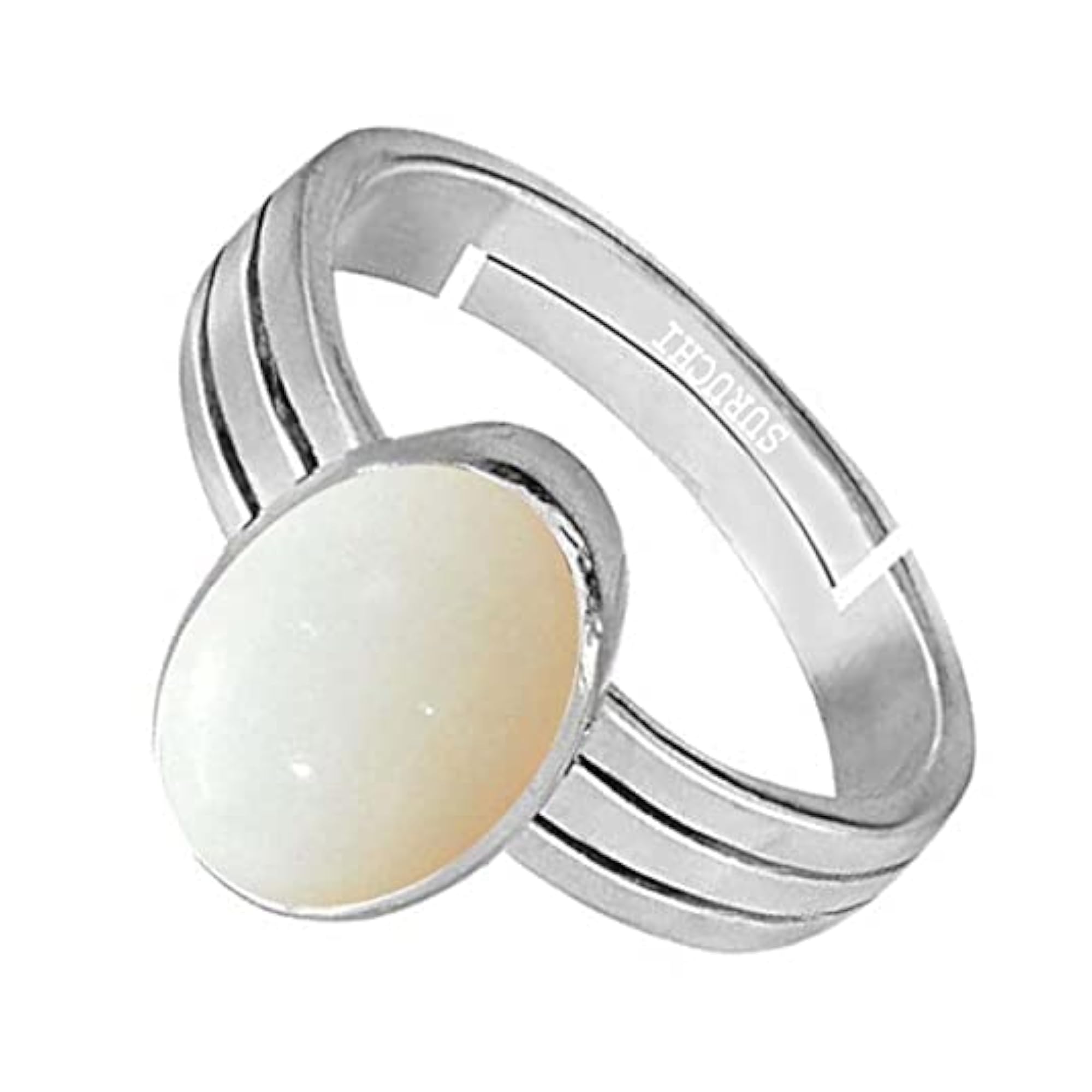 Opal 8.25 Ratti Natural Gemstone, 925 Sterling Adjustable Ring